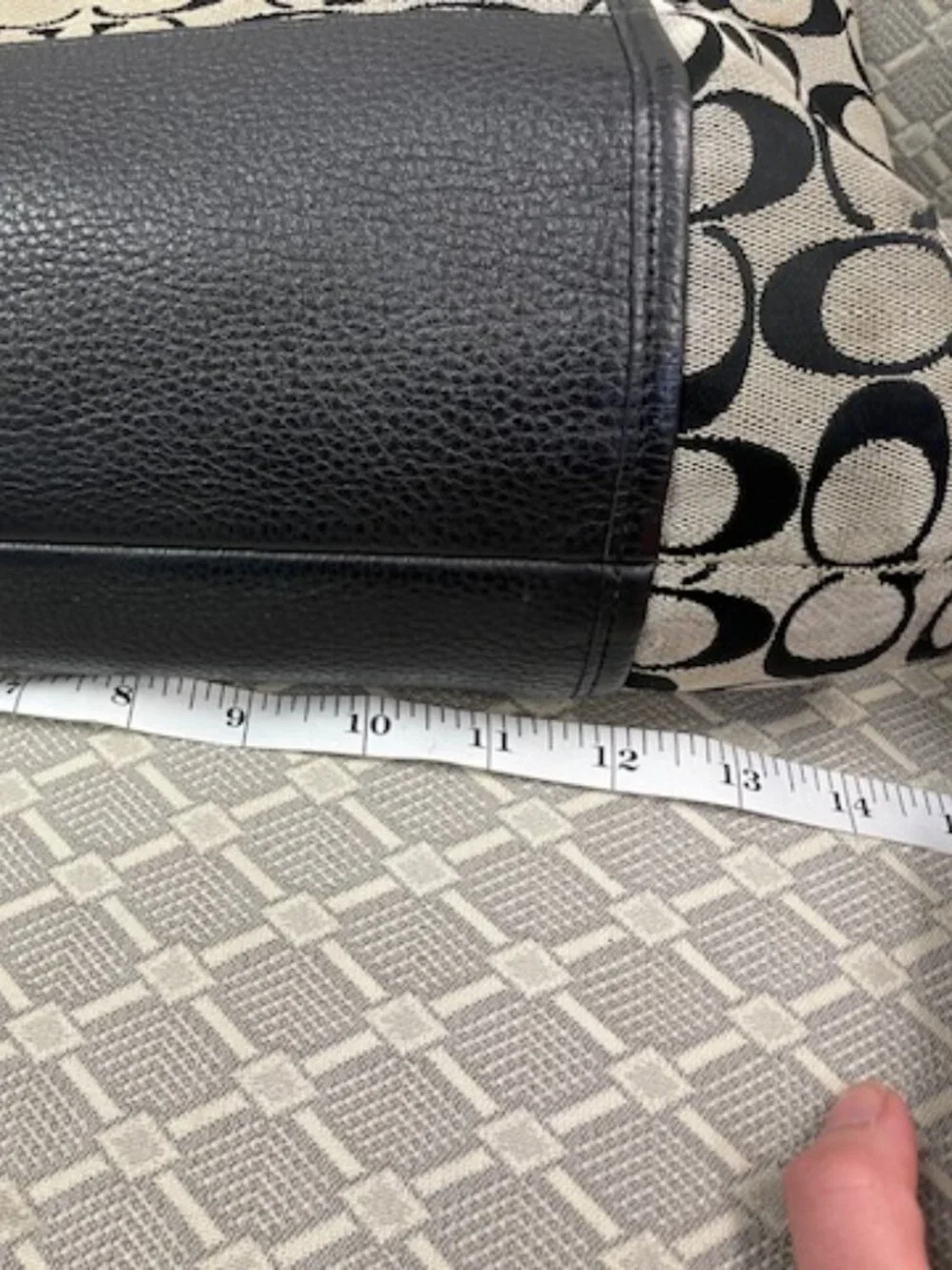 Coach Vintage Park Signature Hobo - Black and Tan